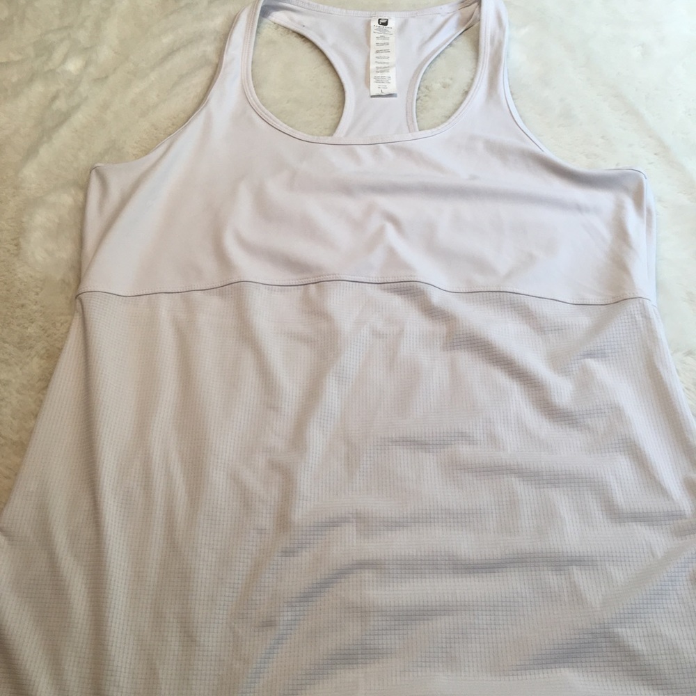 Fabletics white tank top size large - Picture 6 of 7